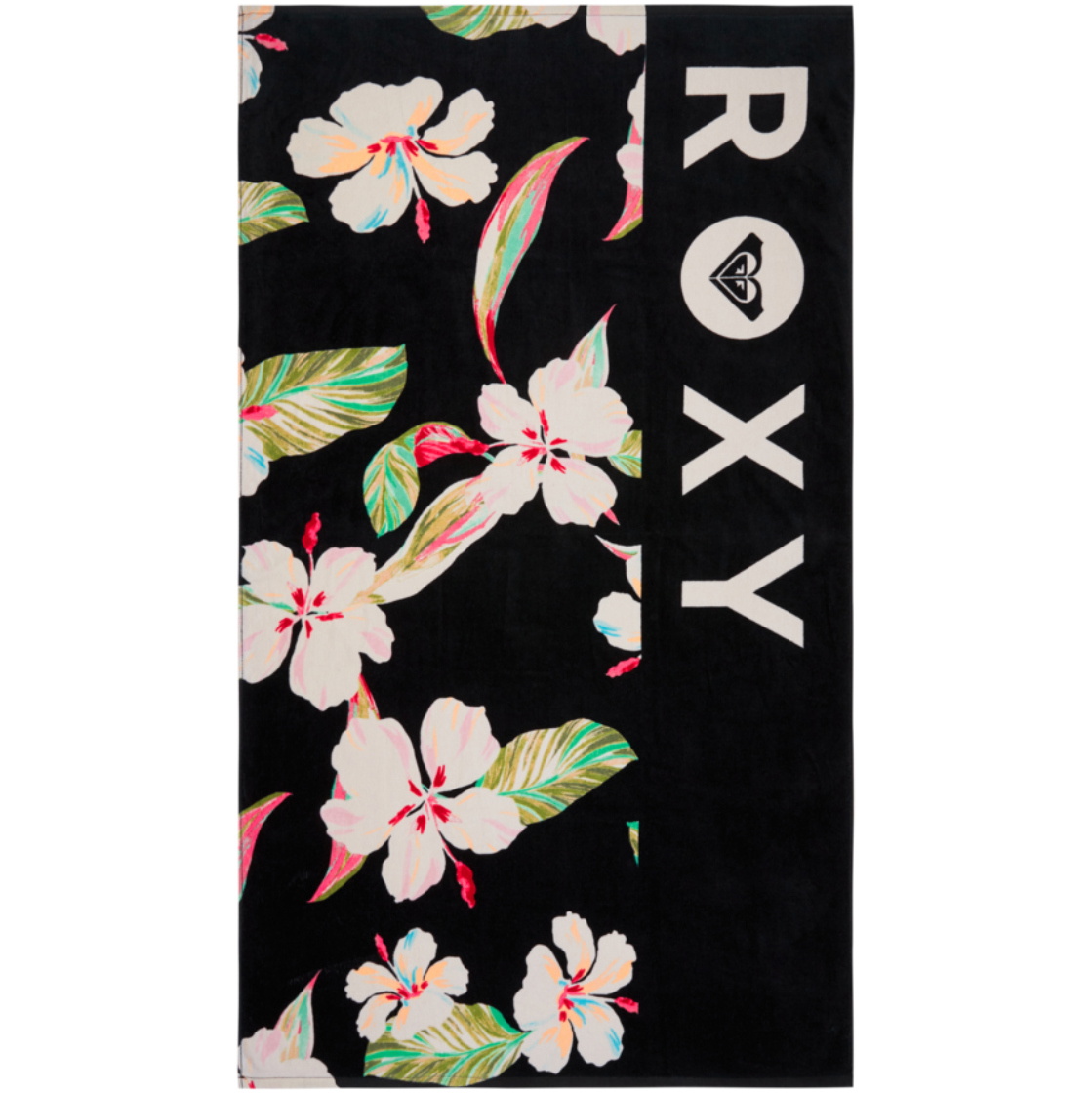 2026 Roxy Basic-håndklæde Til Kvinder Med Koldtvandsprint ERJAA04360 - Anthracite Spring Charming